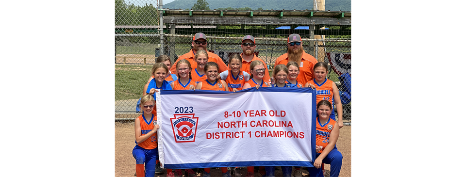 2023 Softball 8-10 District Champs