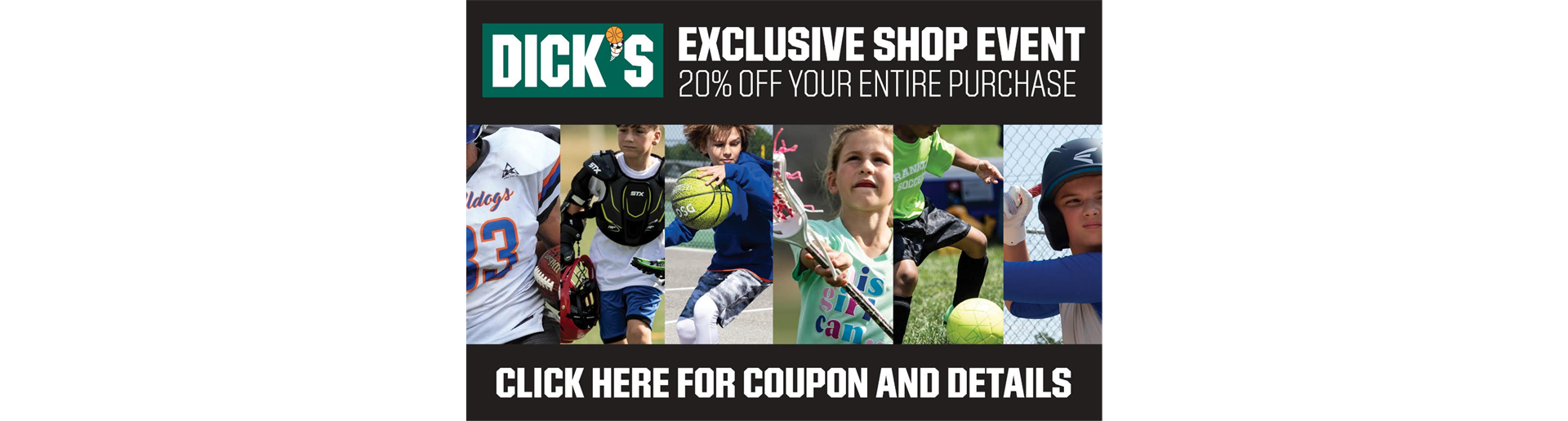 Save 20% at Dick's Sporting Goods
