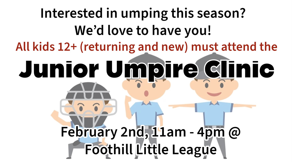 Junior Umpire Clinic