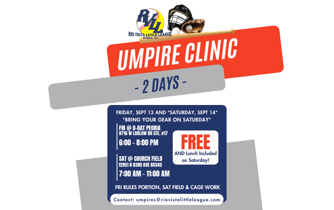 Free Umpire Clinic!