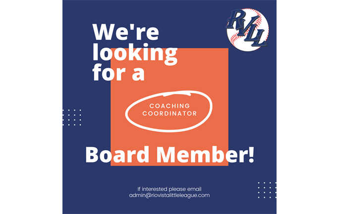 Coaching Coordinator Needed!