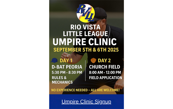 Become an Umpire for RVLL!
