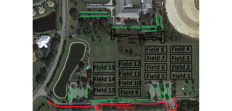 Field and Parking Map