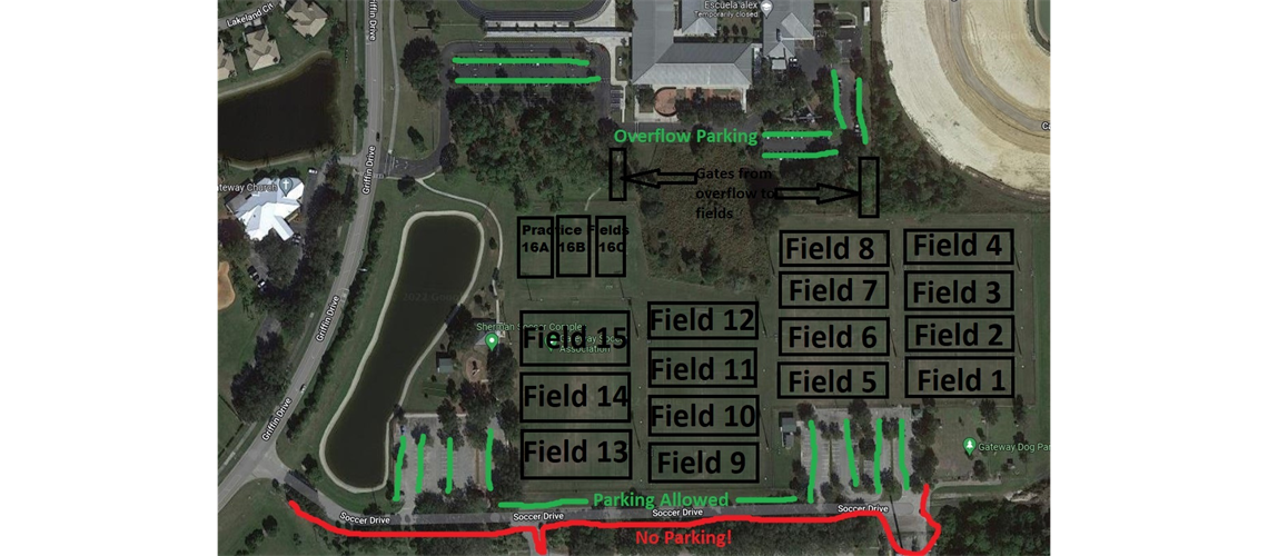 Field and Parking Map