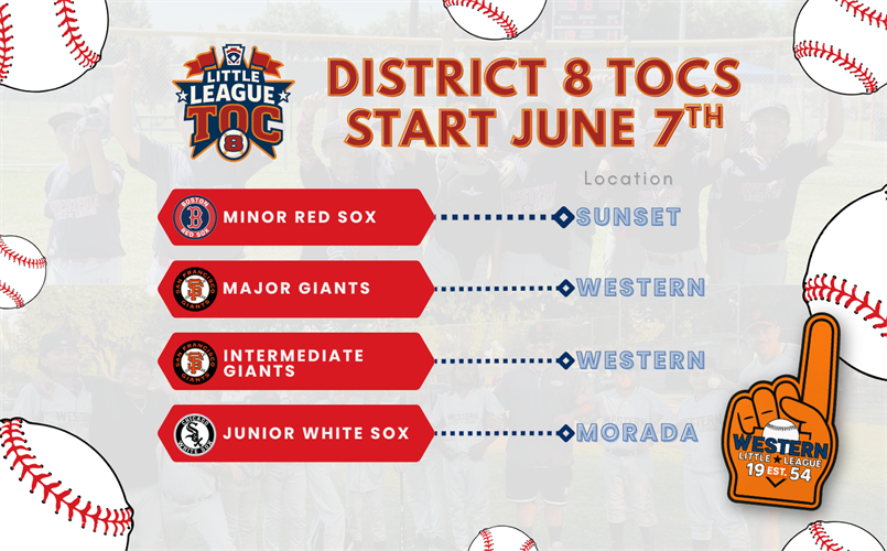 TOCS start June 7th