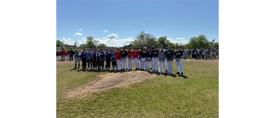 2025 HLL LEAGUE AGE 12 YEAR OLDS LEADING THE LITTLE LEAGUE PLEDGE AT OPENING CEREMONIES