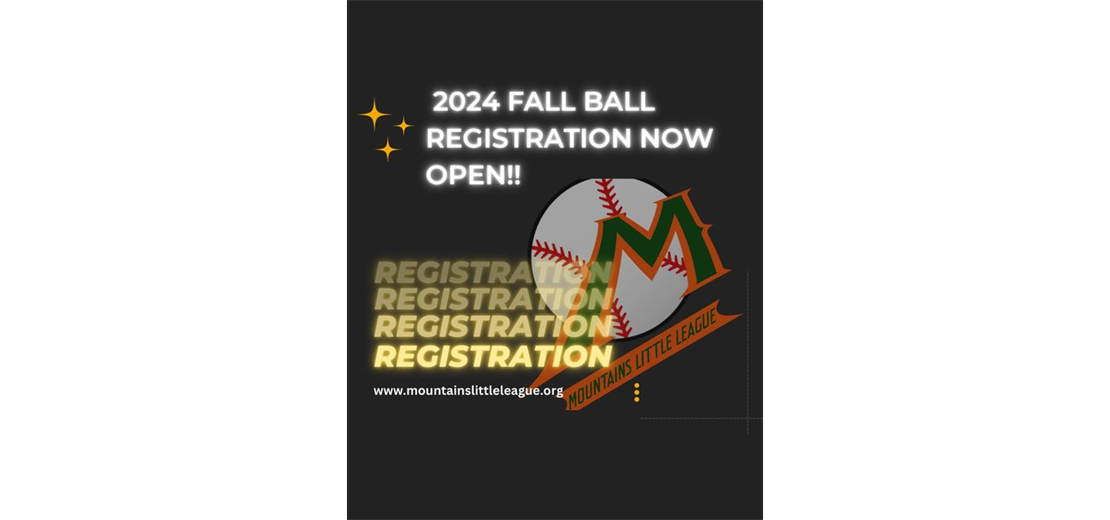 Fall Ball Registration Open now!
