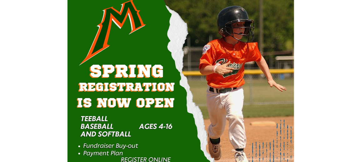Spring 2026 Registration is now OPEN!!!