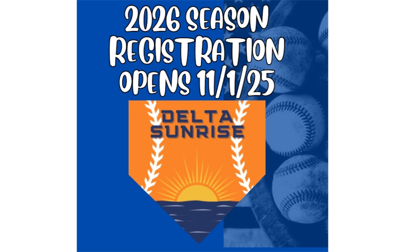 2026 SEASON, ONLINE REGISTRATION OPENS 11/1/25