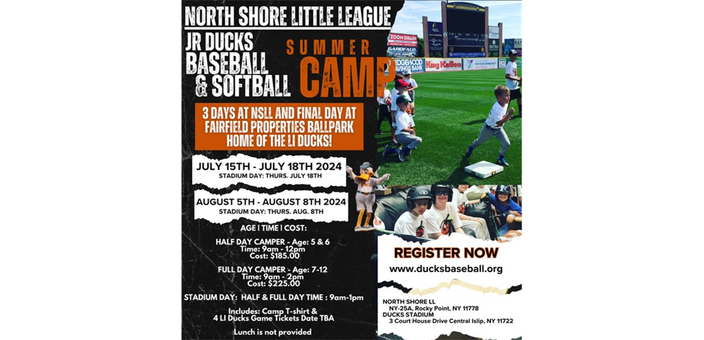 NSLL Hosting Jr Ducks Camp