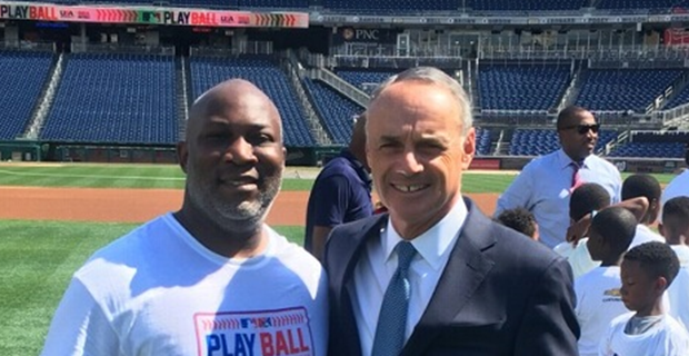 MoCo Nationals GM with MLB Commissioner