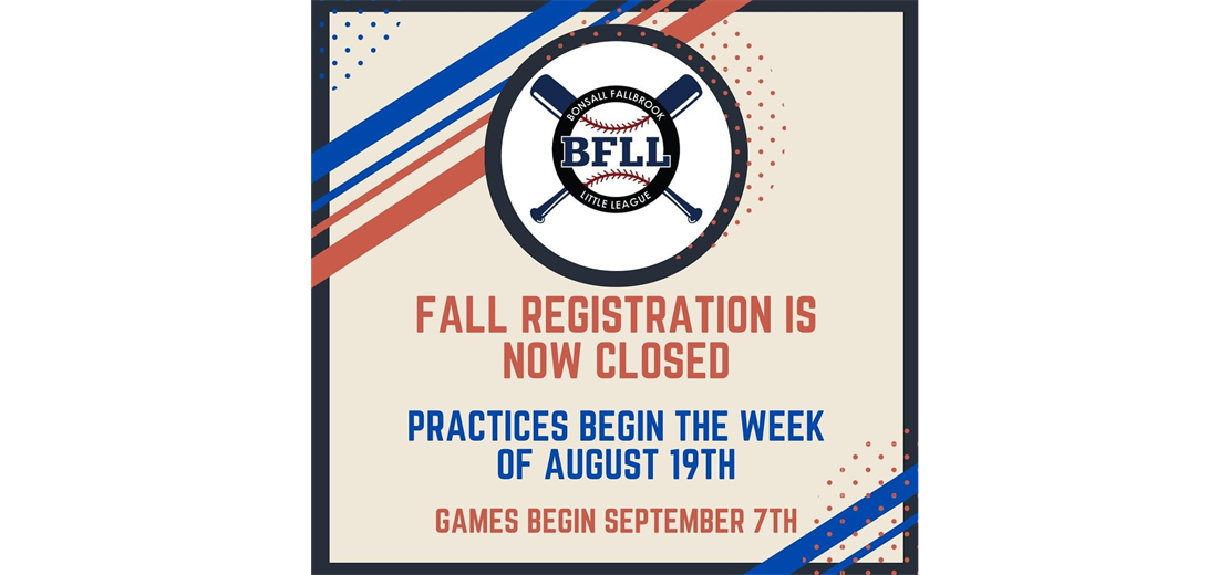 BFLL 2024 REGISTRATION FALL