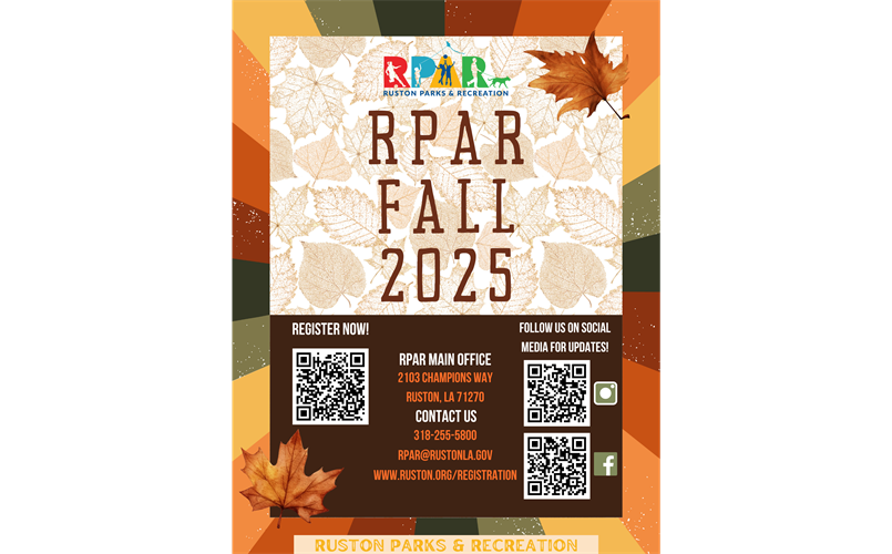 Click here to see RPAR's Fall Flyer