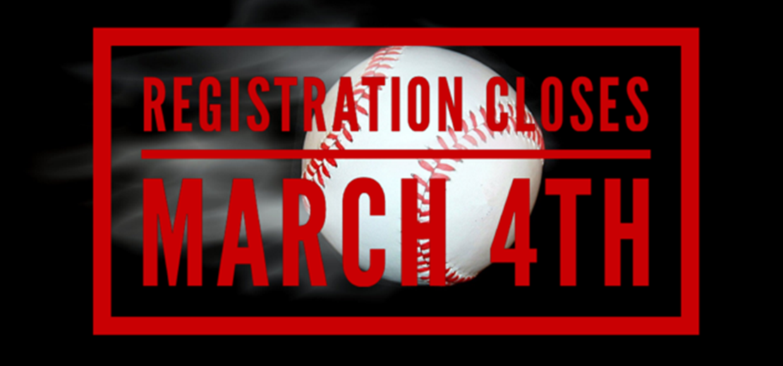 Registration Closes March 4th