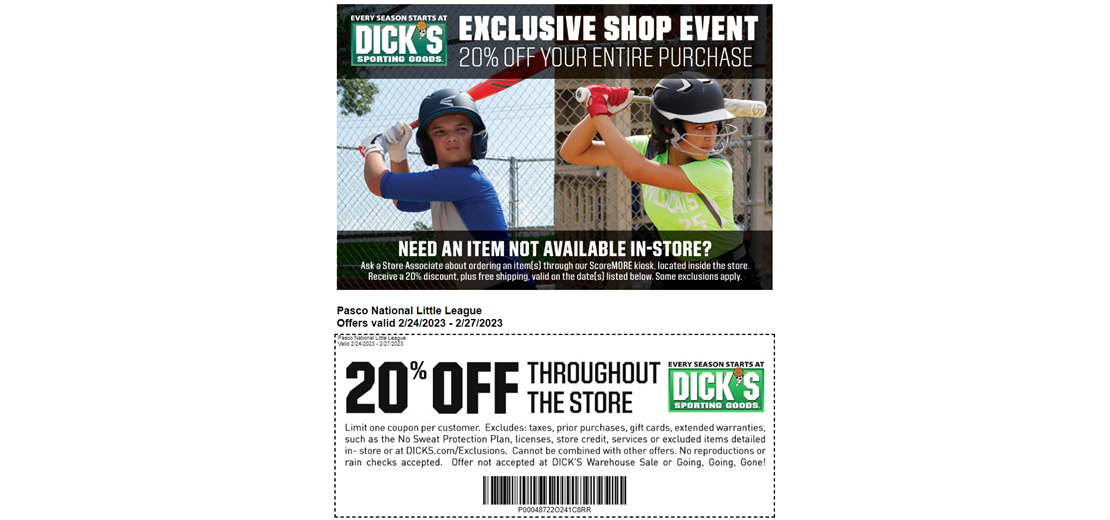 Dick's Sporting Goods Discount Days 2/24-2/27