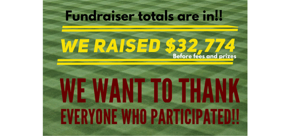 FUNDRAISER TOTALS ARE IN!