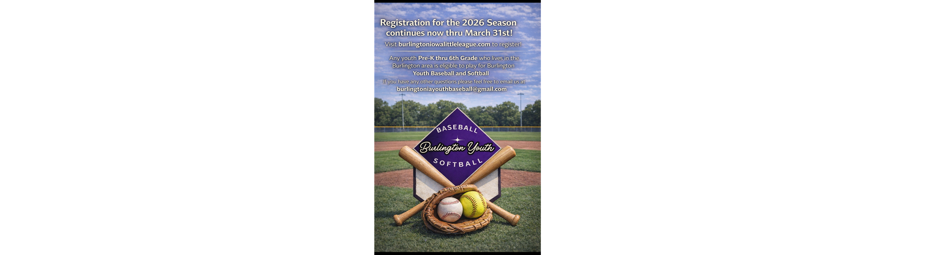2026 registration is now thru March 31st! 