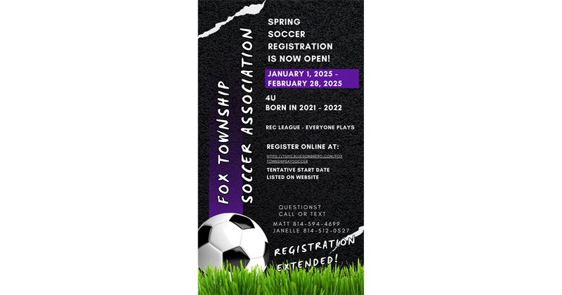2025 4U Fall Registration is Open 