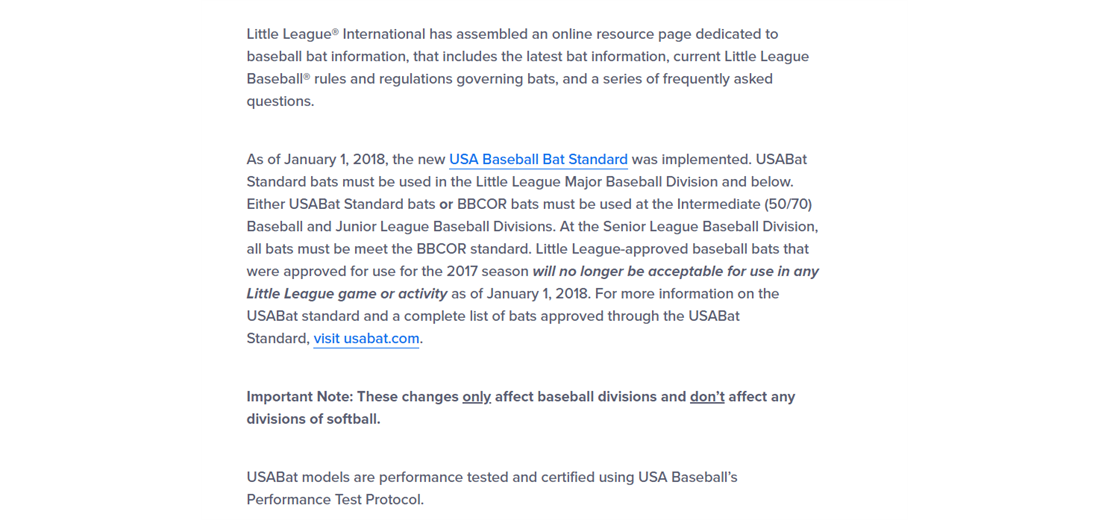 Baseball Bat Standard