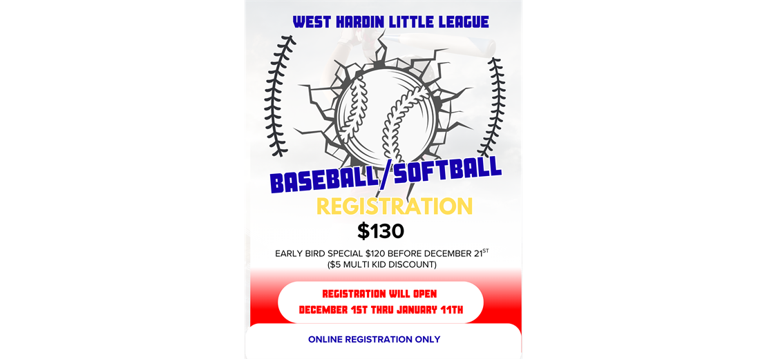 West Hardin Little League Registration