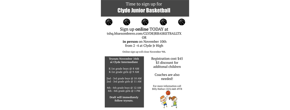 Clyde Jr Basketball